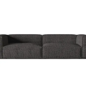 Canapea 5 locuri, Nuria-260, Micadoni Home, 290x110x72 cm, tesatura boucle, antracit imagine