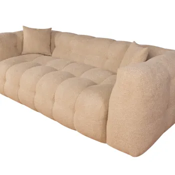 Canapea Bellezza, 3L, 233x104x65 cm, Bej sand imagine