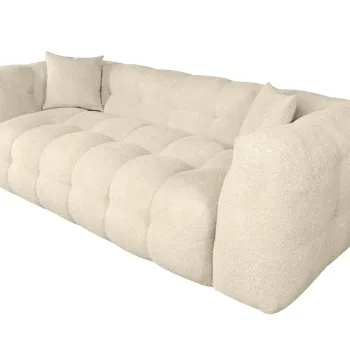 Canapea Bellezza, 3L, 233x104x65 cm, Ivory imagine