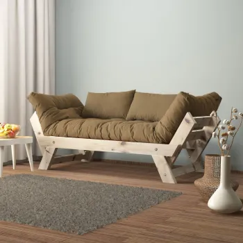 Canapea de gradina cu 2 locuri, Hanah Home, CPT8122-210, Natural / Camila imagine