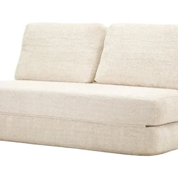 Canapea extensibila 2 locuri, Mauro Ferretti, Faster, 150x100x80 cm, ambalata vidata, poliester/burete, alb imagine