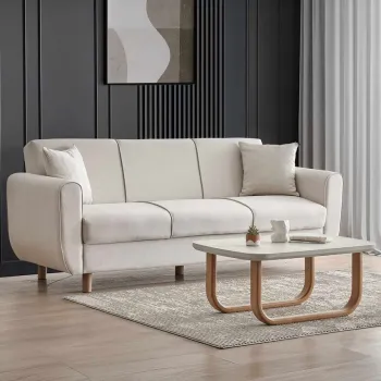 Canapea extensibila 3 locuri, Atelier del Sofa, 218NVD1104, Bej imagine