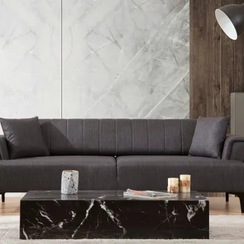 Canapea extensibila 3 locuri, Atelier del Sofa, 560ARE2241, Gri inchis imagine
