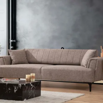 Canapea extensibila 3 locuri, Atelier del Sofa, 560ARE2242, Maro deschis imagine