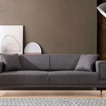 Canapea extensibila 3 locuri, Atelier del Sofa, 560ARE2260, Gri inchis imagine