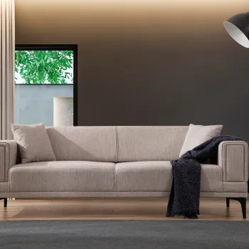 Canapea extensibila 3 locuri, Atelier del Sofa, 560ARE2262, Maro deschis imagine