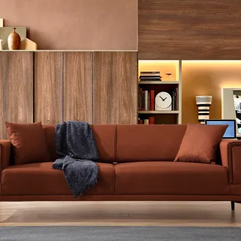 Canapea extensibila 3 locuri, Atelier del Sofa, 560ARE2263, Caramiziu imagine