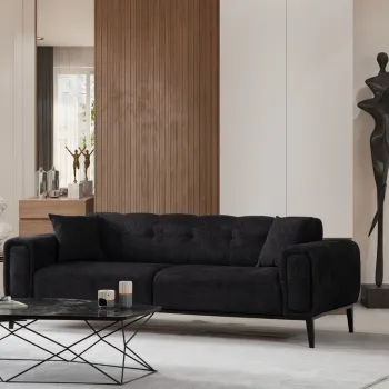 Canapea extensibila 3 locuri, Atelier del Sofa, 560ARE2361, Negru imagine