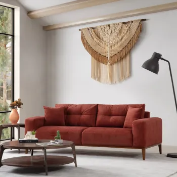 Canapea extensibila 3 locuri, Atelier del Sofa, 560ARE2365, Caramiziu imagine