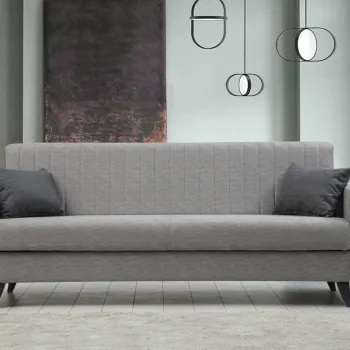 Canapea extensibila 3 locuri, Atelier del Sofa, 730MST1201, Gri deschis imagine