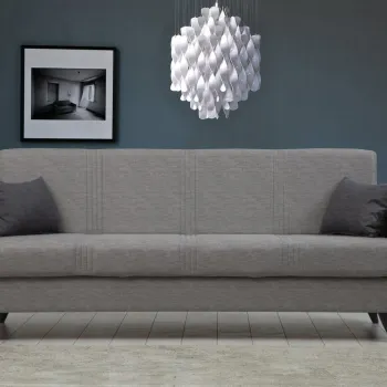 Canapea extensibila 3 locuri, Atelier del Sofa, 730MST1209, Gri deschis imagine