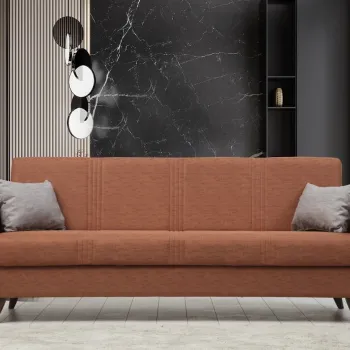 Canapea extensibila 3 locuri, Atelier del Sofa, 730MST1211, Caramiziu imagine