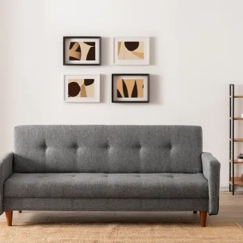 Canapea extensibila 3 locuri, Atelier del Sofa, 859FTN2814, Gri deschis imagine