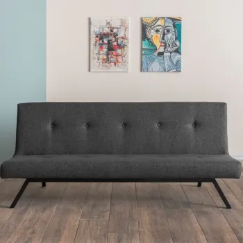 Canapea extensibila 3 locuri, Atelier del Sofa, 859FTN2817, Gri inchis imagine