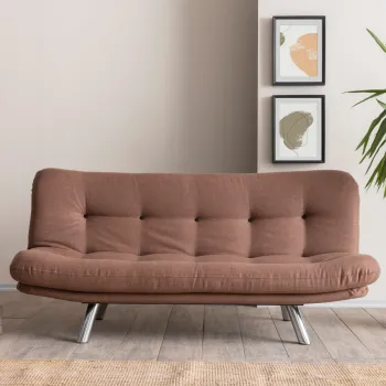 Canapea extensibila 3 locuri, Atelier del Sofa, 859FTN2830, Maro deschis imagine