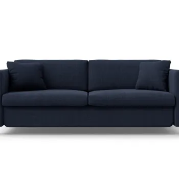 Canapea extensibila 3 locuri, Gloria, Micadoni Home, 206x102x88 cm, tesatura structurata, albastru imagine