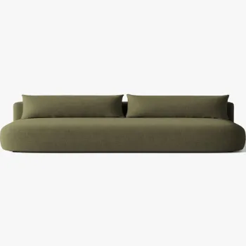 Canapea extensibila 3 locuri, Hena, Micadoni Home, 205x112x85 cm, tesatura structurata, verde imagine