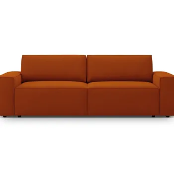 Canapea extensibila 3 locuri, Jodie-78, Micadoni Home, 247x107x86 cm, tesatura structurata, teracota imagine