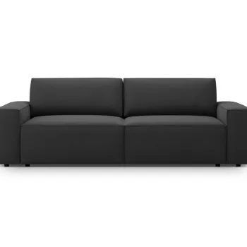 Canapea extensibila 3 locuri, Jodie-78, Micadoni Home, 247x107x86 cm, tesatura structurata, verde imagine