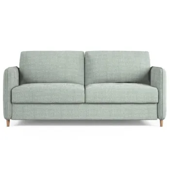 Canapea extensibila 3 locuri, Simo, Micadoni Home, 184x102x95 cm, tesatura structurata, verde menta imagine