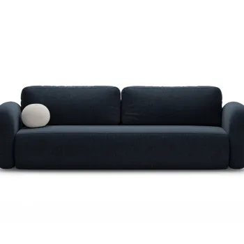 Canapea extensibila 3 locuri, Tonale, Cosmopolitan Design, 262x105x88 cm, tesatura chenille, albastru navy imagine