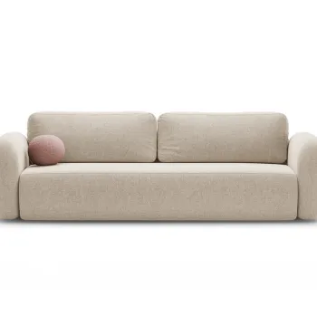 Canapea extensibila 3 locuri, Tonale, Cosmopolitan Design, 262x105x88 cm, tesatura chenille, bej inchis imagine