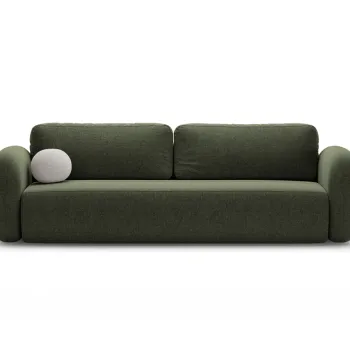 Canapea extensibila 3 locuri, Tonale, Cosmopolitan Design, 262x105x88 cm, tesatura chenille, verde imagine