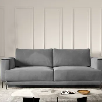 Canapea extensibila 4 locuri ELTAP, SO-DAL-06SO, Dalia, 248x84x95 cm, lemn/poliester, gri imagine