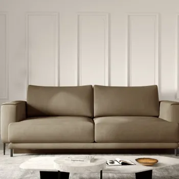 Canapea extensibila 4 locuri ELTAP, SO-DAL-20NU, Dalia, 248x84x95 cm, lemn/poliester, maro deschis imagine