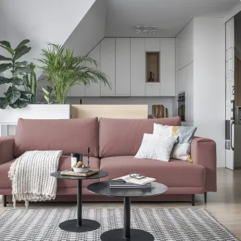 Canapea extensibila 4 locuri ELTAP, SO-DAL-24VE, Dalia, 248x84x95 cm, lemn/poliester, roz imagine