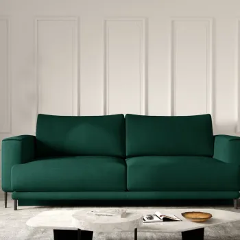 Canapea extensibila 4 locuri ELTAP, SO-DAL-35NU, Dalia, 248x84x95 cm, lemn/poliester, verde inchis imagine
