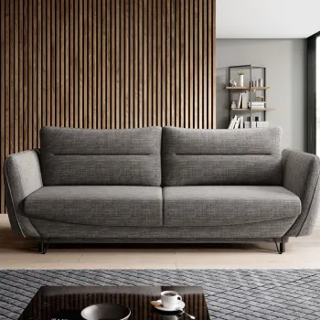 Canapea extensibila 4 locuri ELTAP, SO-SIL-130MAR, Silva, 236x95x90 cm, lemn/poliester, gri imagine