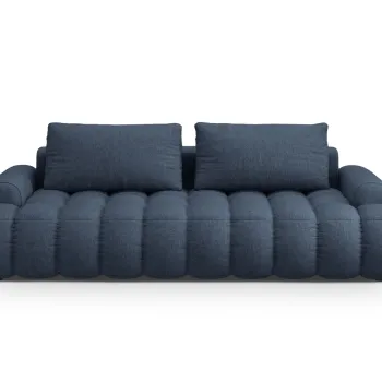 Canapea extensibila 4 locuri, Linz, Cosmopolitan Design, 250x100x84 cm, tesatura structurata, albastru inchis imagine