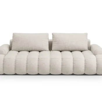 Canapea extensibila 4 locuri, Linz, Cosmopolitan Design, 250x100x84 cm, tesatura structurata, bej imagine