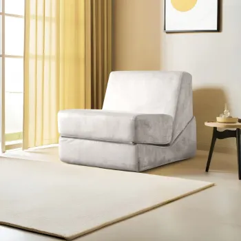 Canapea extensibila cu 1 loc, Artie, 560ARE4154, Cadru: FARA CADRU, Crem imagine