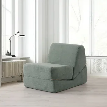 Canapea extensibila cu 1 loc, Artie, 560ARE4172, Cadru: FARA CADRU, Verde imagine