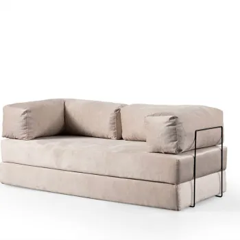 Canapea extensibila cu 2 locuri, Artie, 560ARE4157, Cadru: Fara cadru, Crem imagine