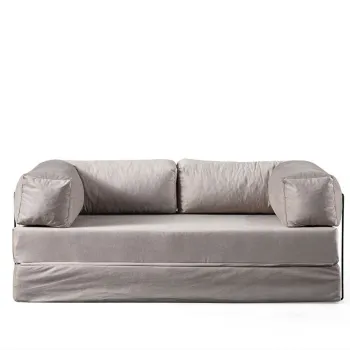 Canapea extensibila cu 2 locuri, Artie, 560ARE4159, Cadru: Fara cadru, Gri deschis imagine