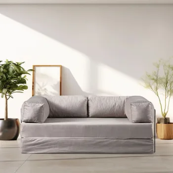 Canapea extensibila cu 2 locuri, Artie, 560ARE4178, Cadru: Fara cadru , Structura integrala din spuma, Bej imagine