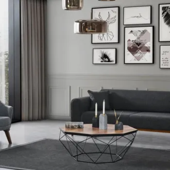 Canapea extensibila cu 3 locuri, Artie, 560ARE2905, Lemn de fag / PAL, Antracit imagine