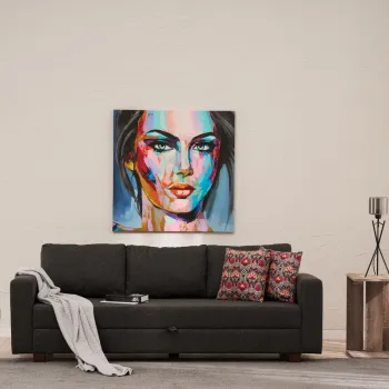 Canapea extensibila cu 3 locuri, Balcab Home, 825BLC5247, Cadru: LEMN/MDF/PLA, Antracit imagine