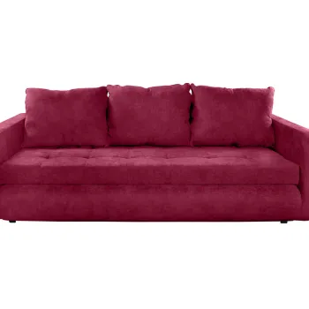 Canapea extensibila Genoa Rosu, 230x97x78 cm, cu lada de depozitare imagine