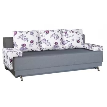 Canapea Extensibila Roma Grey Magnolia 205x90x86 cm, cu lada de depozitare imagine