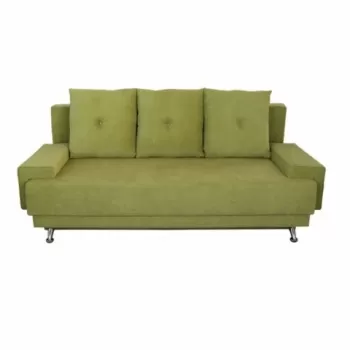Canapea extensibila Roma Lux Green 205x90x86 cm, cu lada de depozitare imagine