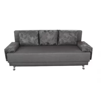 Canapea extensibila Roma Silver Flower 205 x 90 x 86 cm, cu lada de depozitare imagine