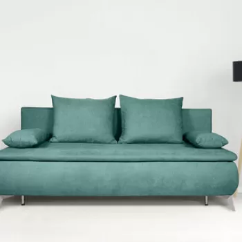 Canapea extensibila Sofie, cu lada pentru depozitare, 3 locuri, 203x92x86 cm, Mint imagine