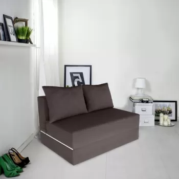 Canapea extensibila Urban Living, 136x80x40 cm, Gri imagine