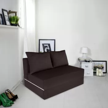 Canapea extensibila Urban Living, 136x80x40 cm, Maro imagine