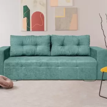 Canapea extensibila Venice 238x96x80 cm, cu lada de depozitare, Mint imagine