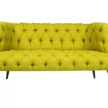 Canapea fixa West Monroe, Zeon, 2 locuri, 140x75x76 cm, lemn, verde fistic imagine